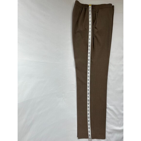 Drapers and Damons Brown Pull On Trousers Pants Size S Bi Stretch Minimalist - Picture 7 of 8